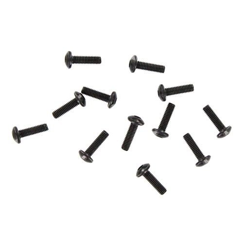 REDCAT - BS902-051 3x10mm Button Head Hex Machine Thread Screws (12pcs) (BS902-051)