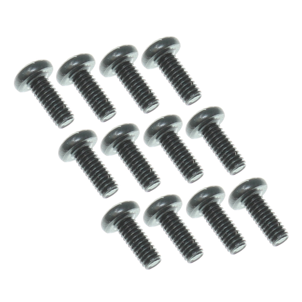 REDCAT - RER13479 2.5x6mm Button Head Hex Machine Thread Screws (12pcs) (RER13479)