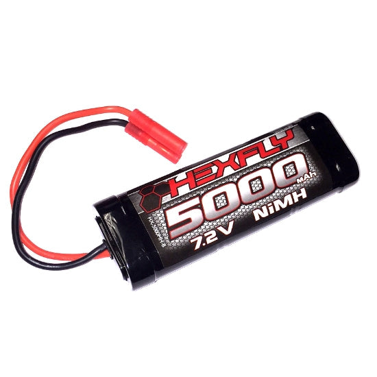 REDCAT - HX-5000MH-B2 Hexfly 6 cell 7.2V 5000mAh NiMH Battery(Banana Connector)(1pc) (HX-5000MH-B2)