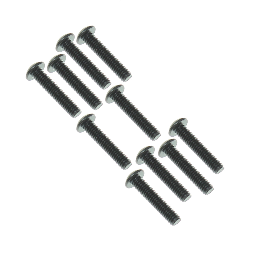 REDCAT - RER14680 2.6x12mm Button Head Hex Machine Thread Screws (10pcs) (RER14680)