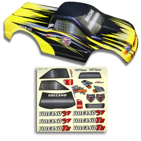 REDCAT - 25188-3 1/10th Truck Body(Black/Yellow)(1pc) (25188-3)