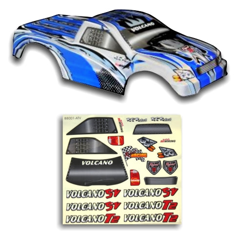 REDCAT - 18801 1/10th Truck Body(Blue/Silver)(1pc) (18801)