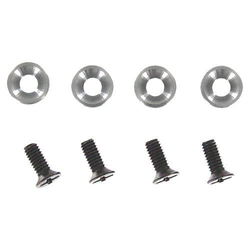 REDCAT - 4x10mm Countersunk Phillips Machine Thread Screws w/ Washers (4pcs) (BS801-011)