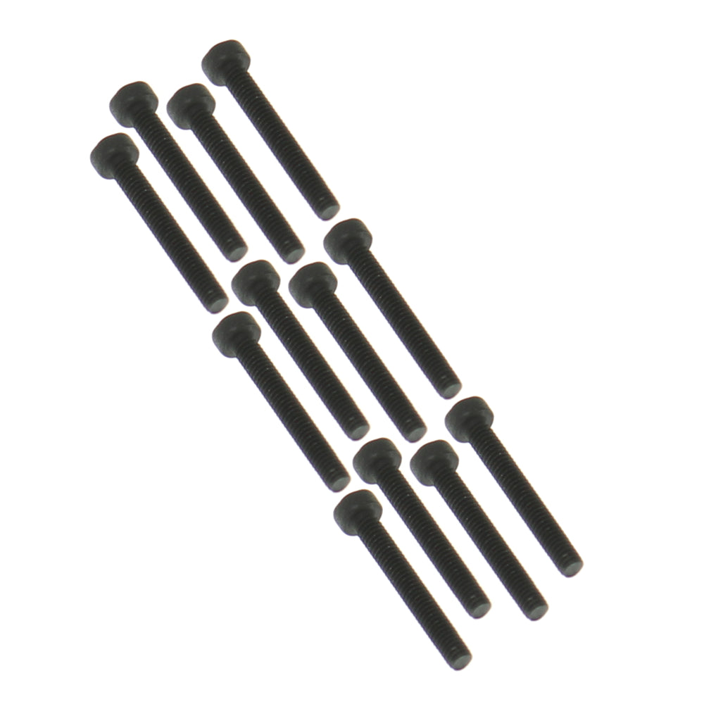 REDCAT - RER12096 2.5x18mm Cap Head Hex Machine Thread Screws (10pcs) (RER12096)