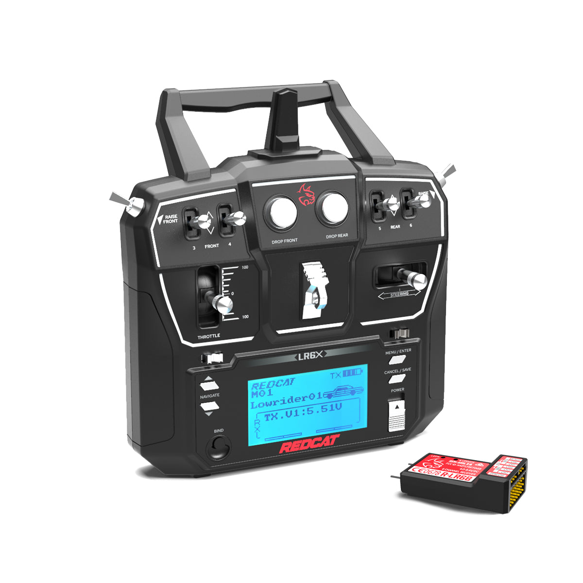 REDCAT - RER13217 LR6X Radio with Receiver (6channel)(1pr) (RER13217)