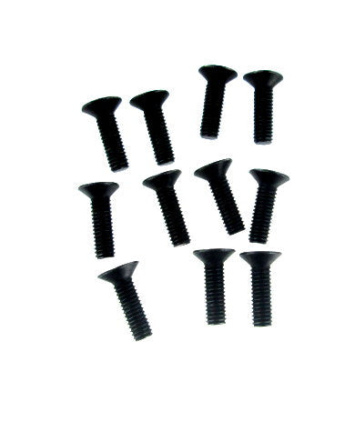 REDCAT - BS903-070 3x10mm Countersunk Hex Machine Thread Screws (12pcs) (BS903-070)