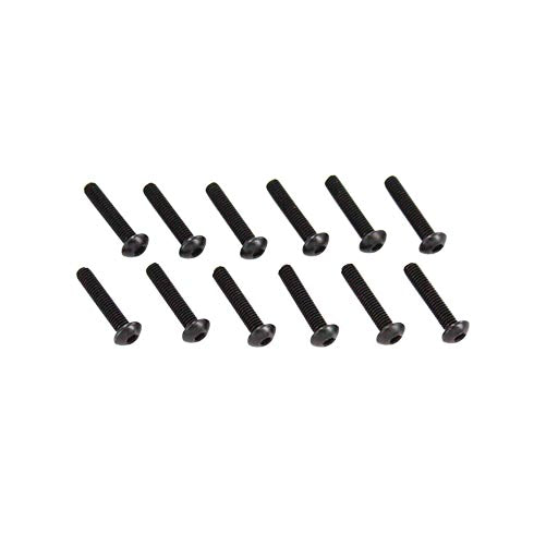 REDCAT - BS501-058 4x20mm Button Head Hex Machine Thread Screws (12pcs) (BS501-058)