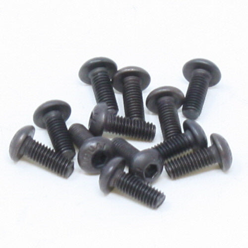 REDCAT - BS502-026 3x8mm Button Head Hex Machined Thread Screws (12pcs) (BS502-026)