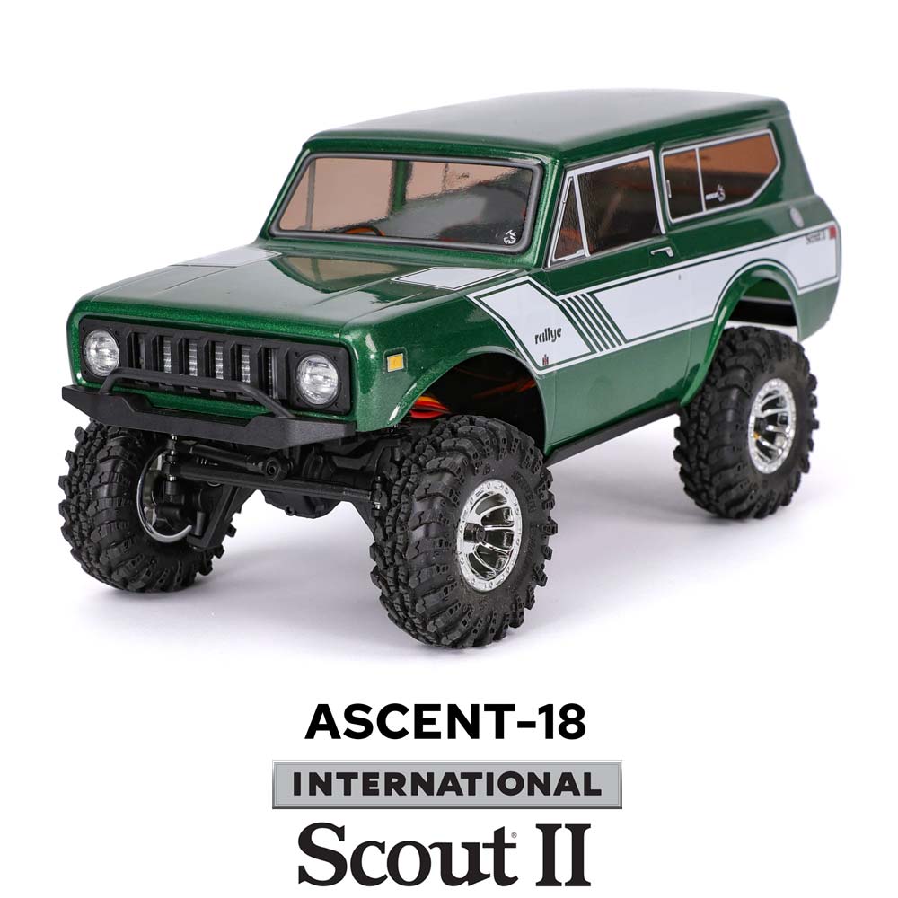REDCAT - Ascent-18 International Scout II - 1/18 Scale Brushed Electric Rock Crawler (Green)