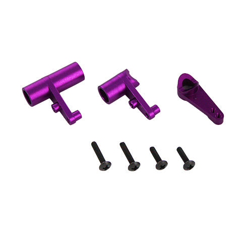 REDCAT - 102057 Aluminum servo saver & bell crank set (Purple) (1set) (102057)