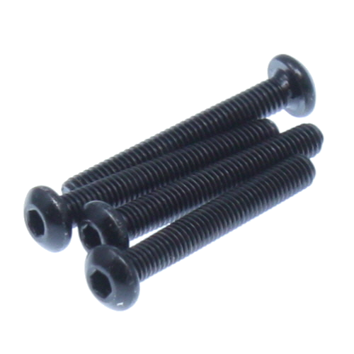REDCAT - 70548 3x22mm Button Head Hex Machine Thread Screws (4pcs) (70548)
