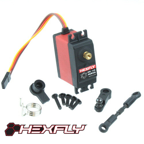 REDCAT - HX-15CC Hexfly 15kg Servo | Short wire version with servo saver(1pc) (HX-15CC)