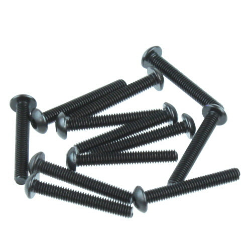 REDCAT - 4x28mm Button Head Hex Machine Thread Screws (12pcs) (BS819-028)