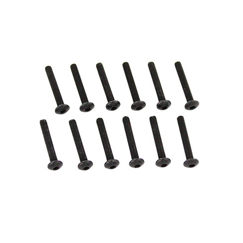 REDCAT - BS502-025 3x20mm Button Head Hex Mechanical Thread Screws (12pcs) (BS502-025)