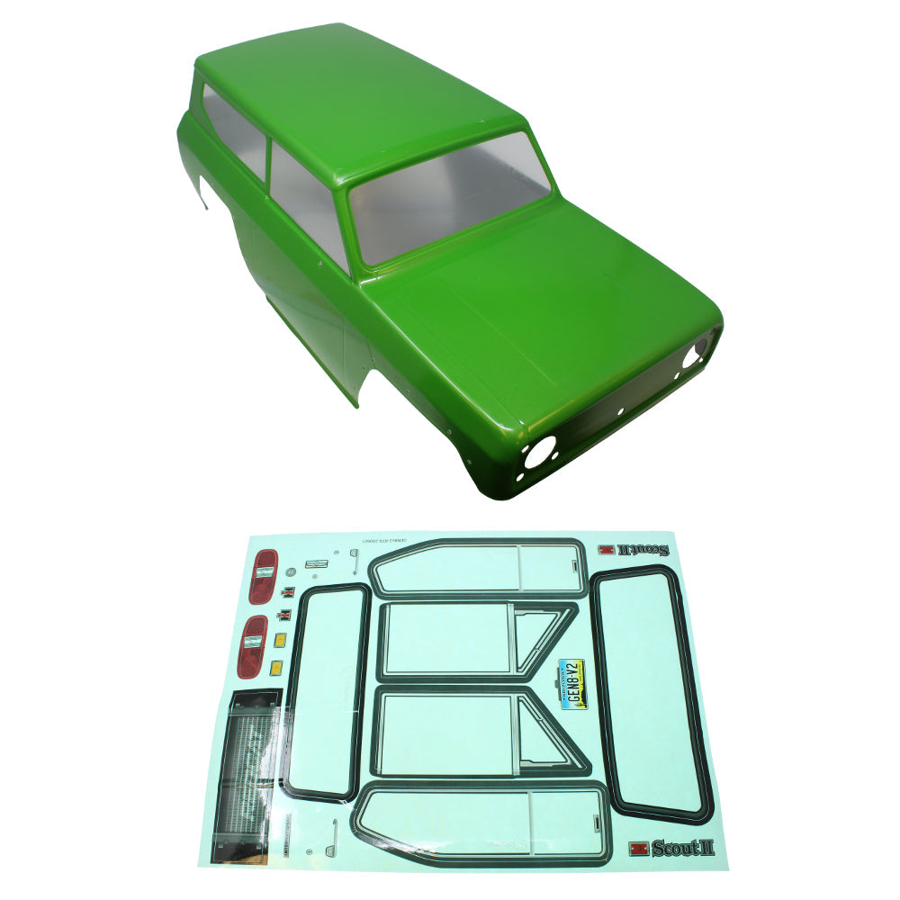 REDCAT - RER13196 Scout II Body W/ Sticker Sheet (Pre-Cut)(Green)(1pc) (RER13196)