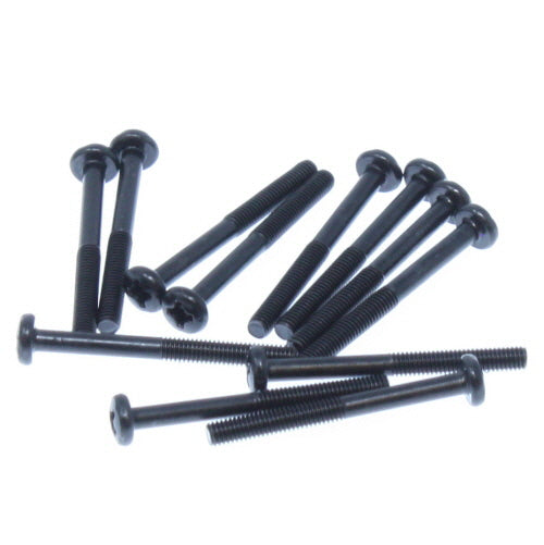 REDCAT - BS709-030RR 3x30mm Shoulder Button Head Phillips Machine Thread Screws (12pcs) (BS709-030RR)