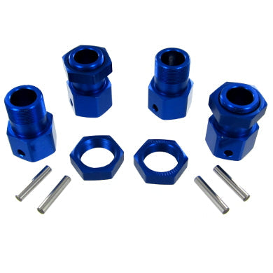REDCAT - 050030 Wheel Hexes W/ Pins and Nuts (Aluminum)(4pcs) (050030)