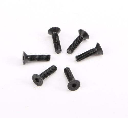 REDCAT - 3x12mm Countersunk Hex Machine Thread Screws (6pcs) (126312)