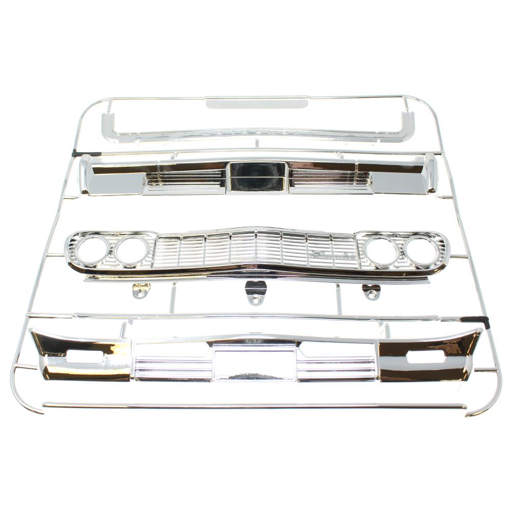 REDCAT - 1964 Impala Chrome Bumpers & Grill V2 (1set) (RER13855)