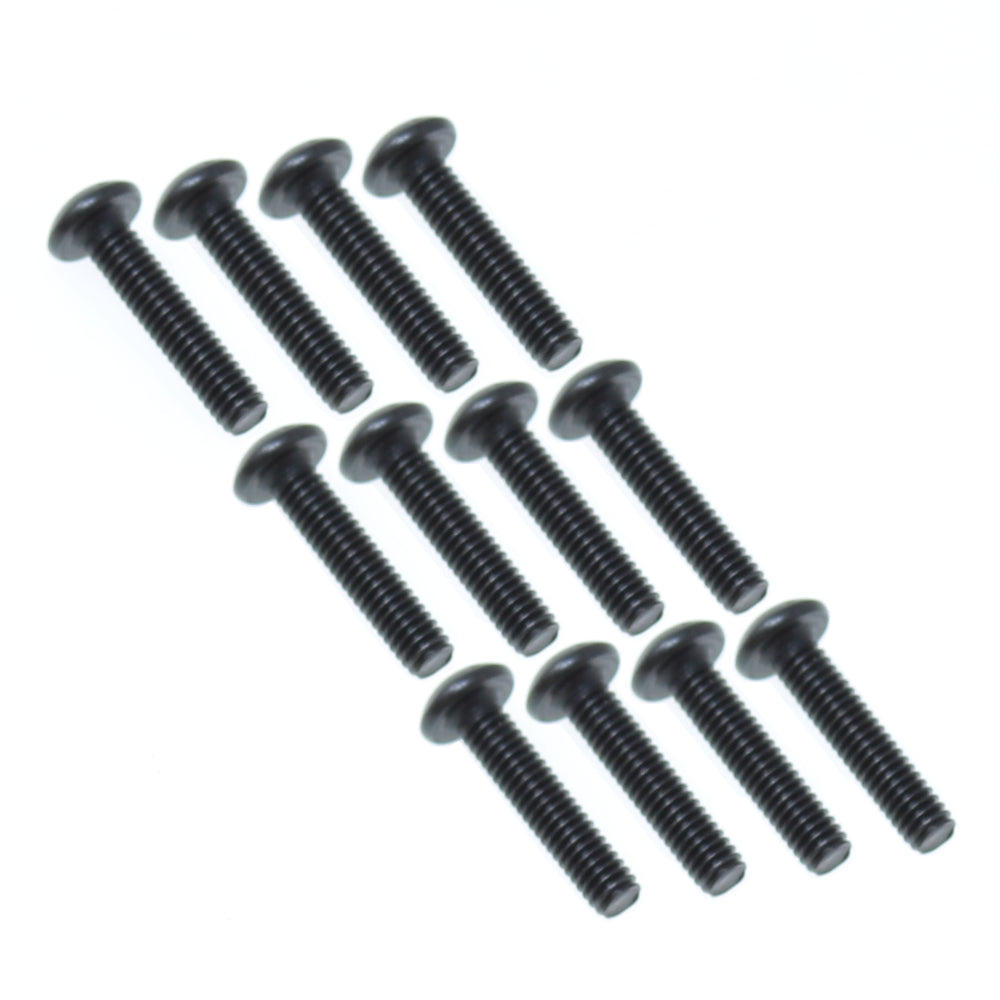 REDCAT - RER27426 4x18mm Button Head Machine Thread Screws (12pcs) (RER27426)