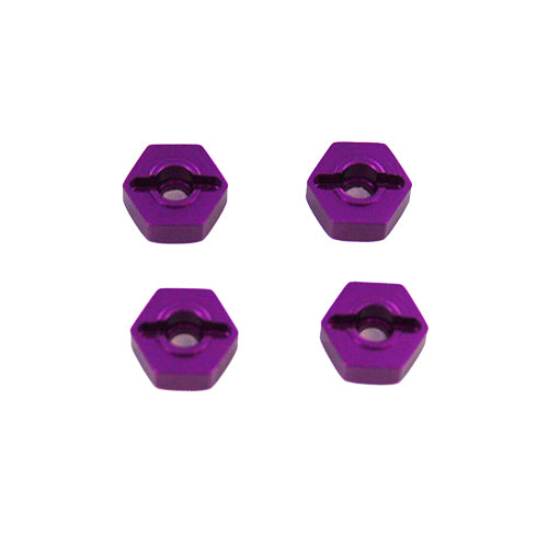 REDCAT - 02134 Aluminum Wheel Hex (Purples)(12mm)(4pc) (02134)