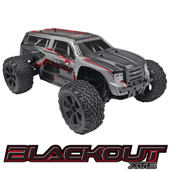 REDCAT - Blackout XTE 1/10 Scale Electric Monster Truck (BLACKOUT-XTE-SILVERSUV)