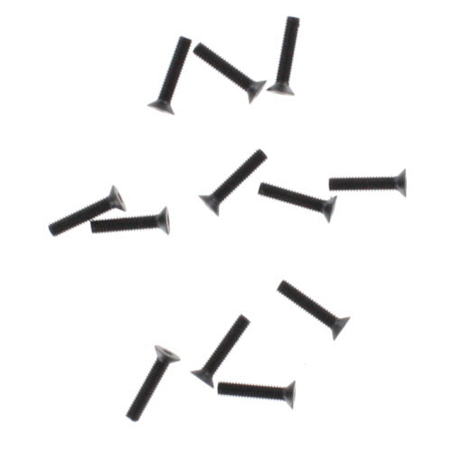 REDCAT - 2.5x12mm Countersunk Hex Machine Thread Screws (12pcs) (BS810-038)