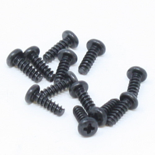 REDCAT - 2.6x8mm Button Head Phillips Self Tapping Screws (12pcs) (BS810-102)