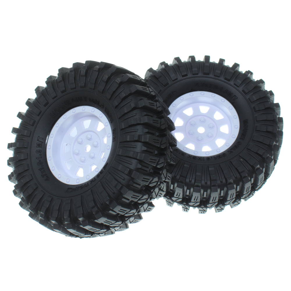 REDCAT - RER22343 Pre-Mounted MT-9 Mud Terrain 1.9 Crawler Tires(1pr) (RER22343)