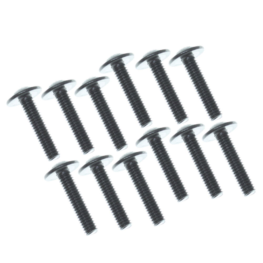 REDCAT - RER18711 4x18mm Button Head Flange Screws (12pcs) (RER18711)