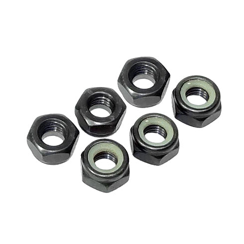 REDCAT - 07204 10mm Steel Nylon Insert Lock Nuts (6pcs) (07204)