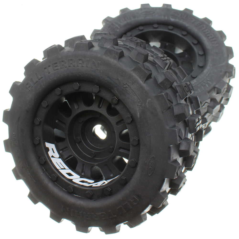 REDCAT - RER12485 Pre-Mounted 1/8th Wheels and Tires(1pr) (RER12485)