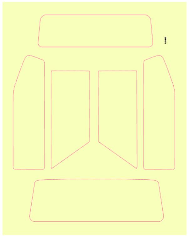 REDCAT - Window Masks for Clear Scout Body(1pc) (RER11563)