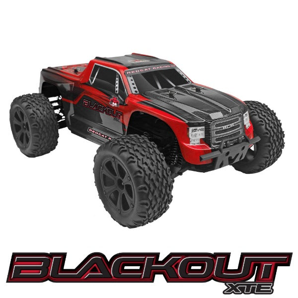 REDCAT - Blackout XTE 1/10 Scale Electric Monster Truck (BLACKOUT-XTE-REDTRUCK)