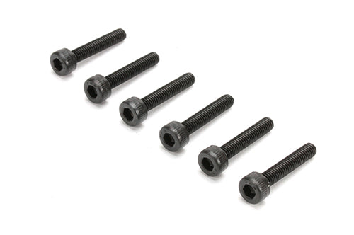 REDCAT - 3x16mm Cap Head Hex Machine Thread Screws (6pcs) (126316C)