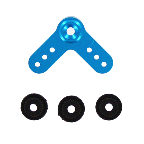 REDCAT - Aluminum 90 degree Servo Horn (1pc)(Blue) (80236b)