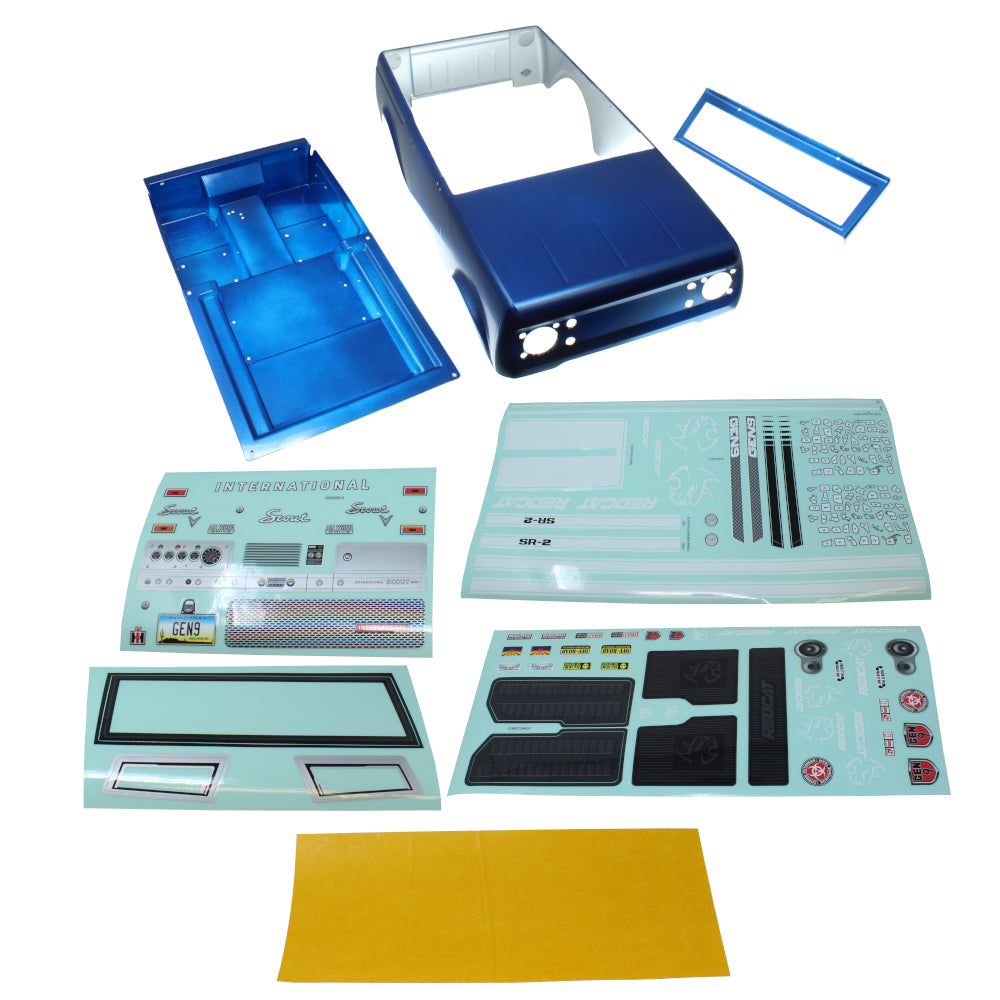 REDCAT - RER15465 International Scout 800 Body Set(Blue)(1set) (RER15465)