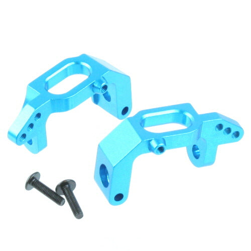 REDCAT - 02132b Aluminum Front Hub Carriers L/R (Blue) (1pr) (02132b)