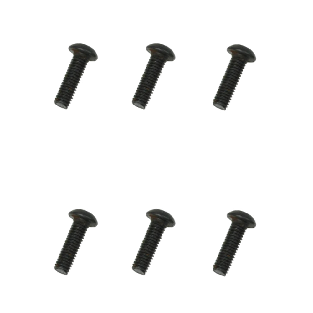 REDCAT - 3x12mm Button Head Hex Machine Thread Screws (6pcs) (126312BU)