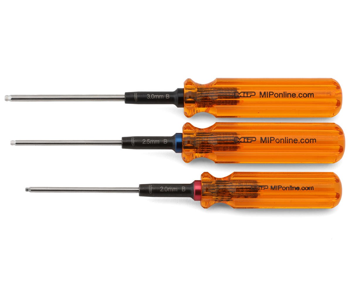 MIP Gen 2 Metric Ball End Hex Driver Wrench Set (2.0, 2.5 & 3.0mm) (MIP9606)