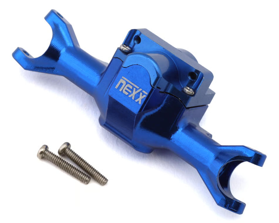 NEXX RACING - Axial SCX30 Aluminum Front Axle Housing (Blue) (NX-627-BL)