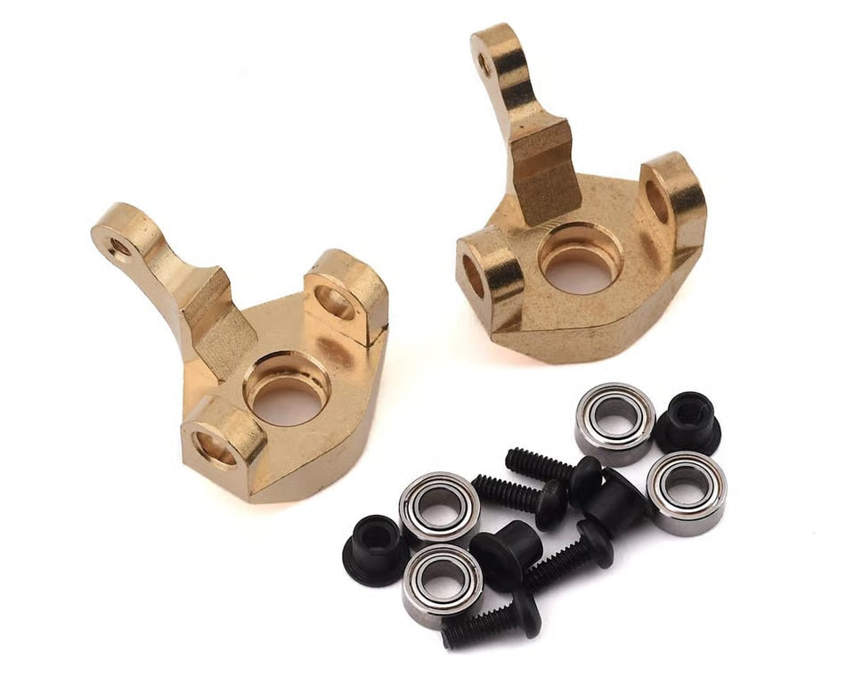PANDA HOBBY - Tetra Brass Front Steering Knuckles (PHTOPC636006Y)