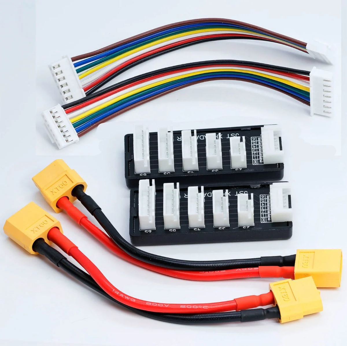 POWERHOBBY - 2S-6S JST-XH Balance charger Board *2+ XT60 Female to T Plug Male*2 (PHB5232)