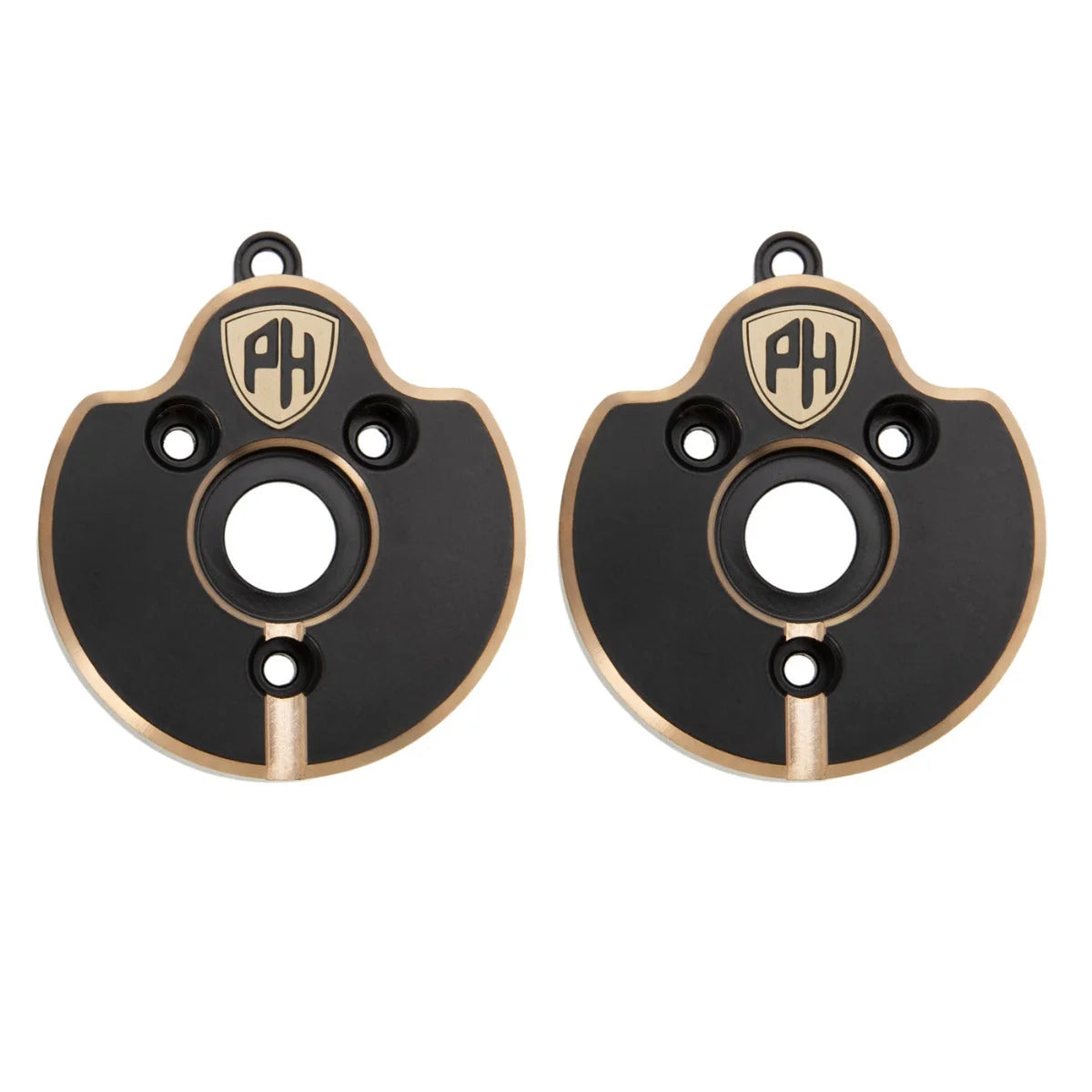 POWERHOBBY - Brass Rear Axle Portal Covers Axial SCX10 II (PHB6023)