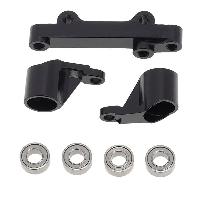 POWERHOBBY - LOSI 1/18 Mini-T 2.0 Aluminum Steering Assembly MiniT Black (PHMini2008-Black)
