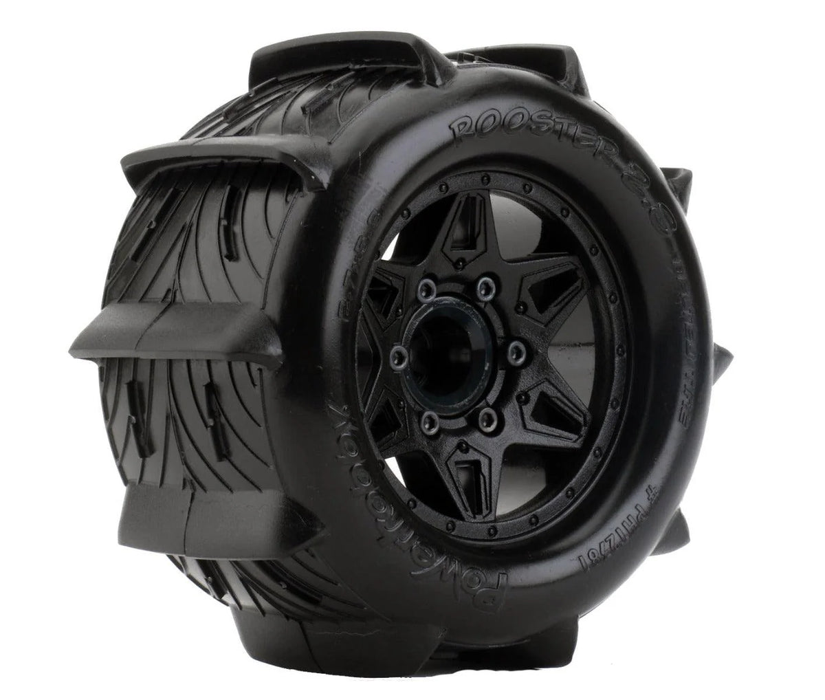 POWERHOBBY - 1/10 Rooster 2.8 Belted Paddle Sand Snow Tires 12mm 14mm 17mm (PHT2187)