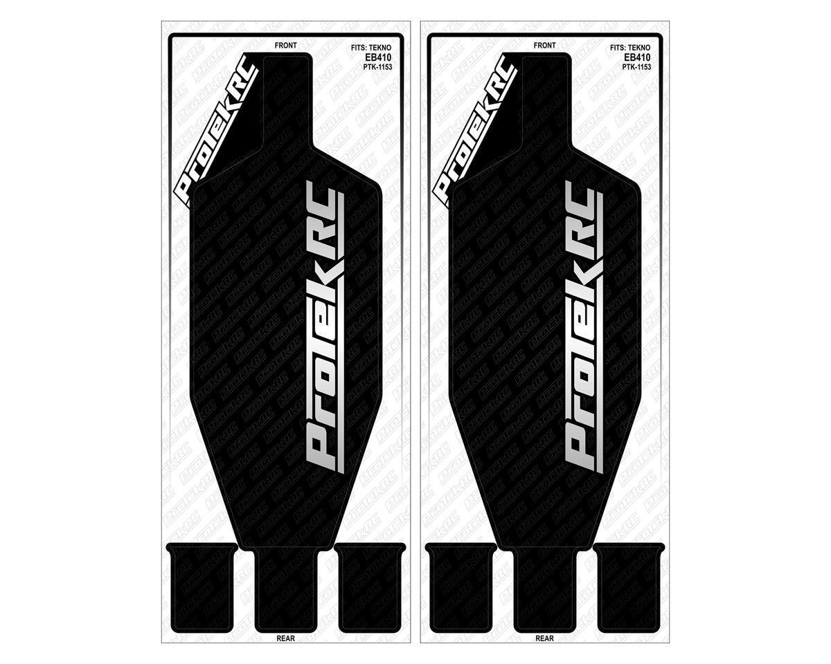 ProTek RC Tekno EB410 Thick Precut Chassis Protective Sheet (Black) (2) (PTK-1153)