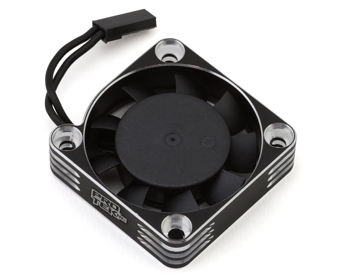 ProTek RC 40x40x10mm Aluminum High Speed HV Cooling Fan (Silver/Black) (PTK-2115)