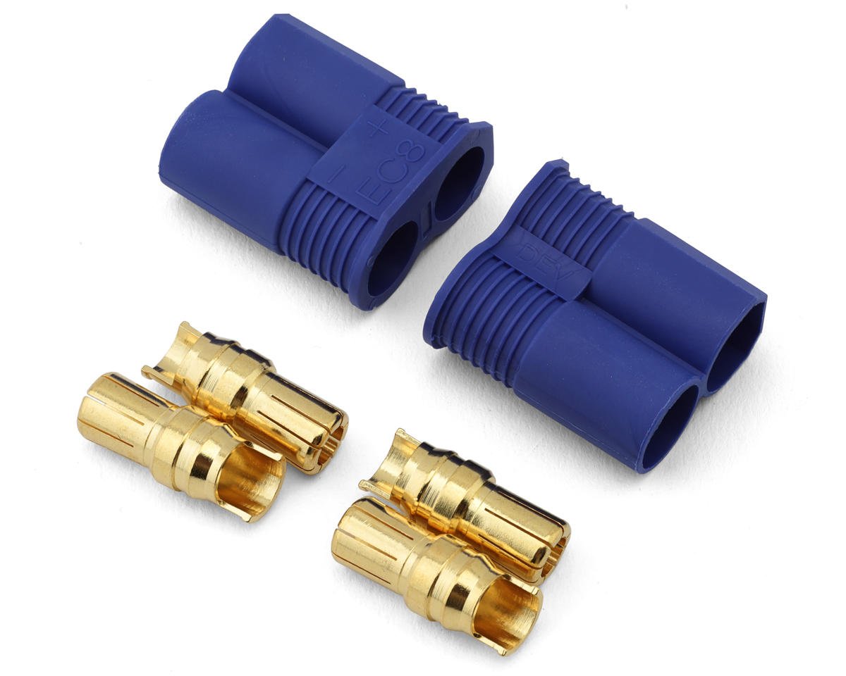 ProTek RC EC8 Connector (2 Male) (PTK-5074)