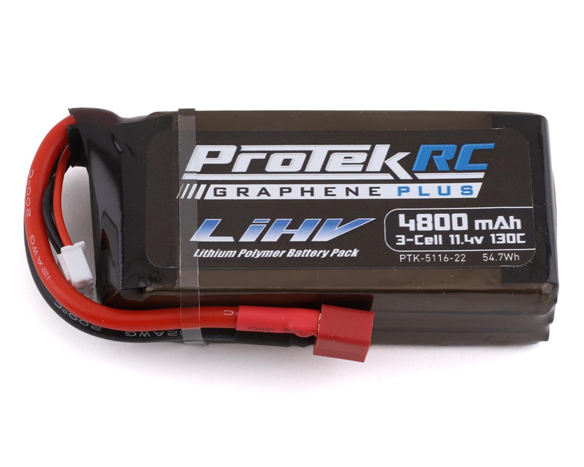 ProTek RC 3S 130C Low IR Si-Graphene + HV Shorty LiPo Battery (11.4V/4800mAh) (PTK-5116-22)